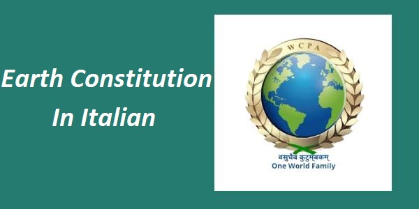 Italian Earth Constitution